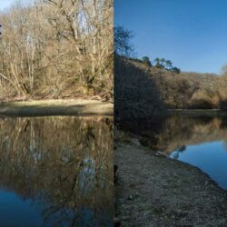 Sur cette image nous voyons bien l'effet apporté par le filtre polarisant au bleu du ciel