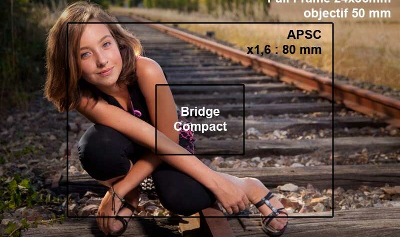 différence entre le plein format 24x36mm et l'APSC et le format Bridges et compacts
