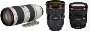 70-200mm - 24-70mm - 24-105mm