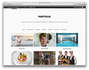 site web photographe pro