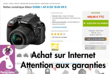 Achat d’appareil photo sur Internet attention à la garantie