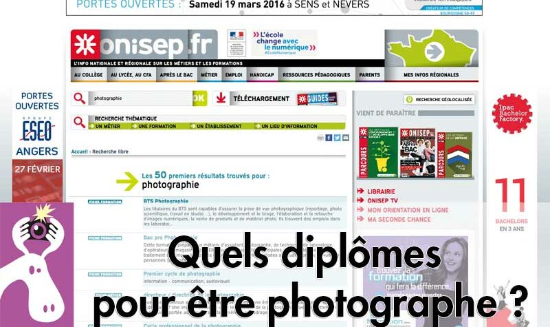 Quels diplômes pour être photographe ?