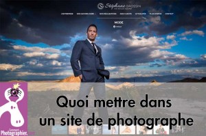 Quoi mettre dans un site de photographe