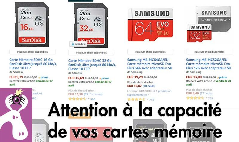 Carte Mémoire SDHC 16 Go SanDisk Ultra jusqu'à 80 Mo/s, Classe 10