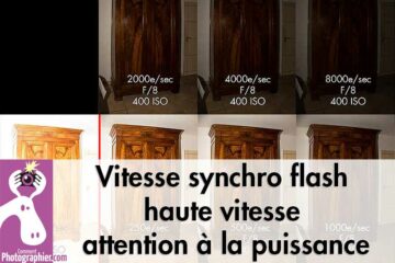 Vitesse synchro flash haute vitesse attention la puissance