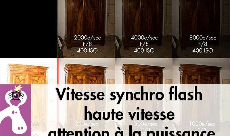 Vitesse synchro flash haute vitesse attention la puissance